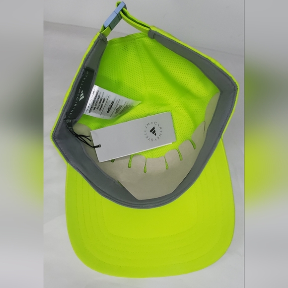 NWT Adidas By Stella McCartney OS Bright Neon Green Cap/Headwear - Picture 8 of 10